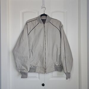 Walls Western Wear Vintage  Bomber Jacket Light Grey Size L Regular
